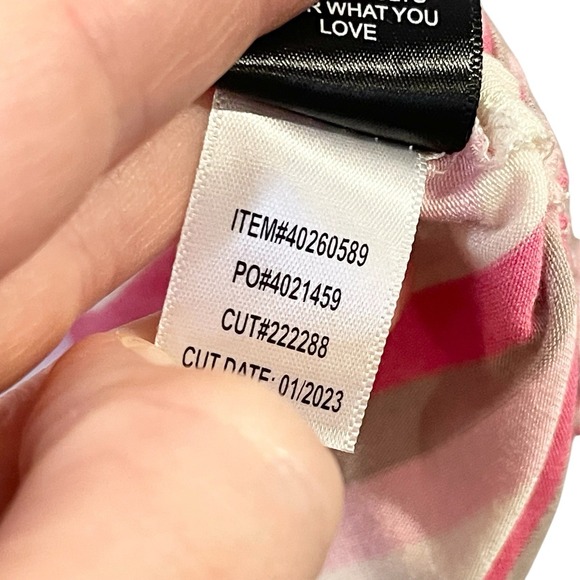 Torrid Super‎ Soft Pink Stripes Scoop Neck Side Tie Tank Stretchy Beach Knit 3X - Picture 6 of 6